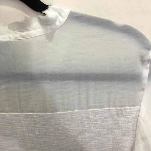 Anthropologie Dolan Semi-Sheer White Blouse Medium - Picture 8 of 9